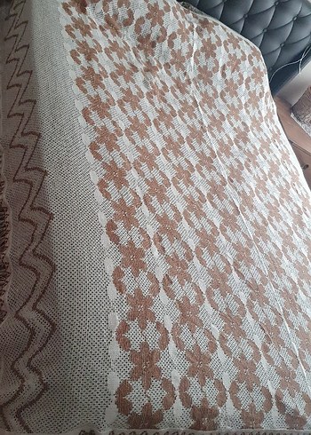  Beden kahverengi Renk Kahverengi Nakışlı bohem yatak örtüsü