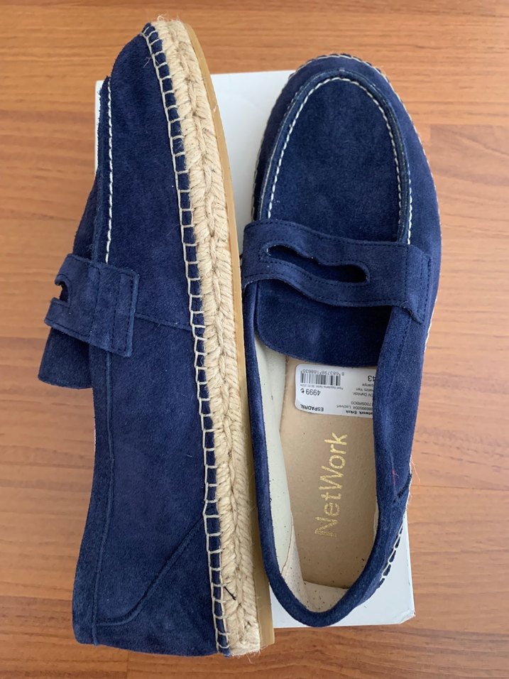 NetWork sıfır Mavi Süet Erkek Espadril - Görsel 3