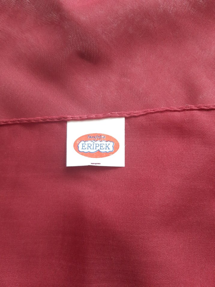 Bordo Kadın Saten Şal - Görsel 3