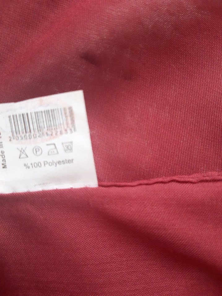 Bordo Kadın Saten Şal - Görsel 4