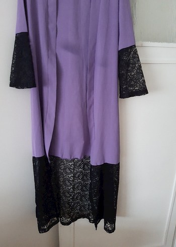 Uzun Mor Gotik Kadın Sabahlık - Görsel 2