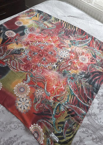 Çok Renkli Bohem Kadın Fular - Görsel 2