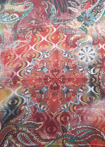 Çok Renkli Bohem Kadın Fular - Görsel 4