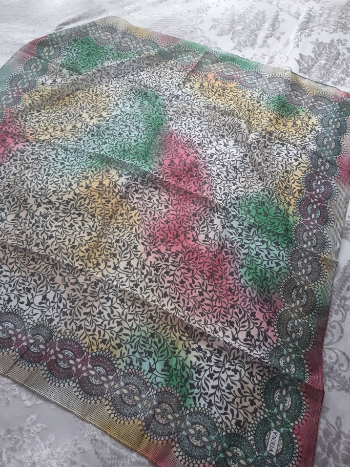 Dantel Detaylı Çok Renkli Bohem Kadın Fuları - Görsel 3