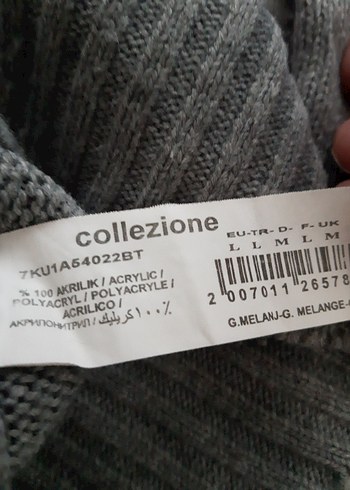 Kadın Gri Boğazlı Uzun Triko Kazak - Görsel 4