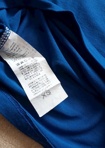 Kadın Mavi Uzun Kollu Crop Bluz - Görsel 3