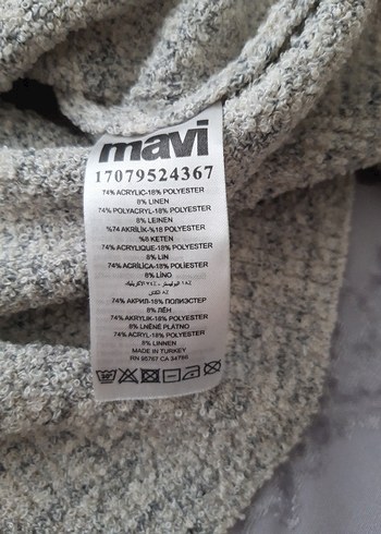 Gri V Yakalı Kadın Kazak - Görsel 6