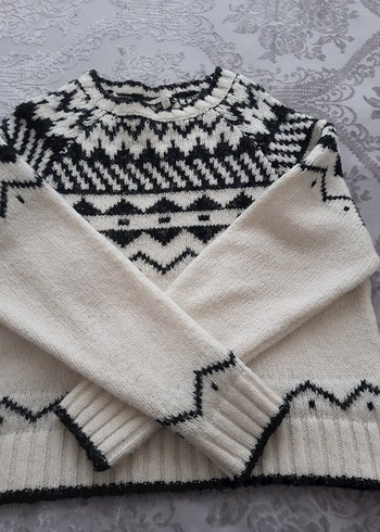 Gri Bohem  Kadın Kazak - Görsel 4