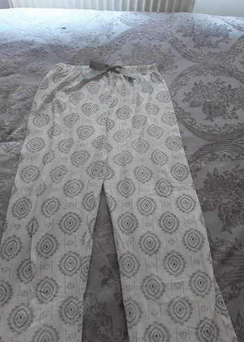 Bohem Gri Bağcıklı Kadın Pijama 3 XL