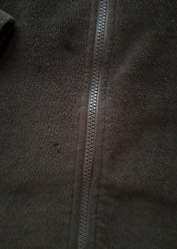 s Beden Haki Fermuarlı Polar Sweatshirt