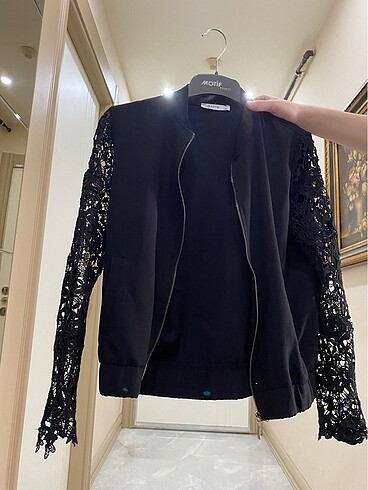 Siyah bomber ceket s-m uyumlu