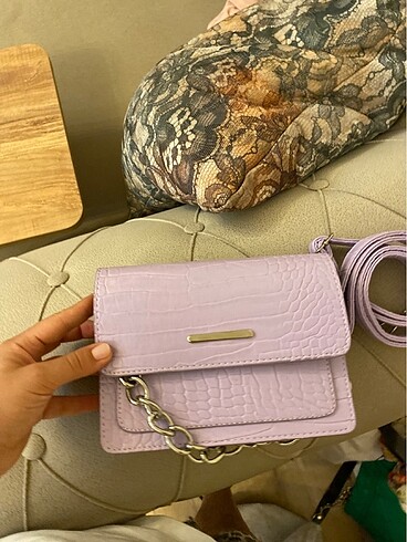 Bershka model lila çanta
