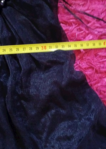 Siyah Nakışlı Midi Straplez Kadın Elbise - Görsel 5