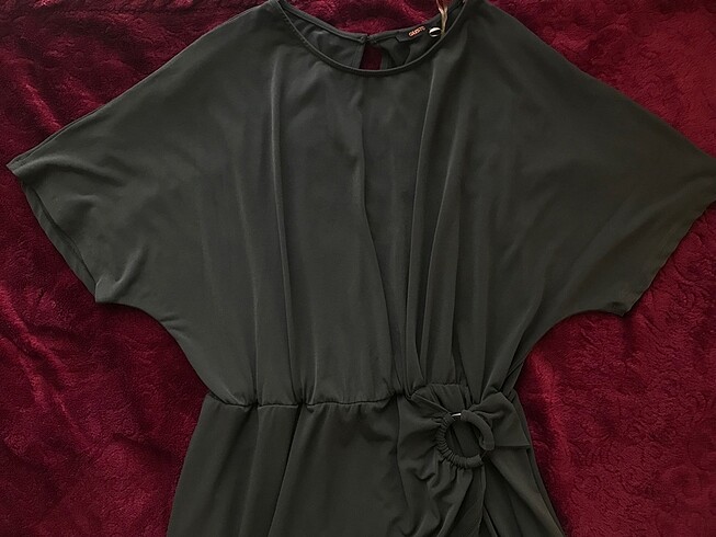 Gusto Midi Elbise / Haki / XL