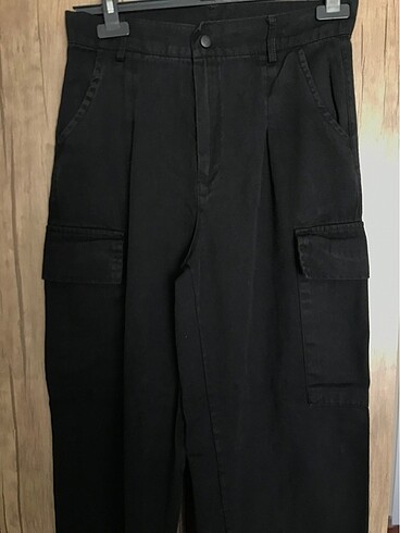 m Beden siyah Renk Siyah Kumaş Pantalon . M beden