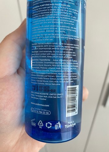 Beden Zederma Arındırıcı Yüz Yıkama Jeli