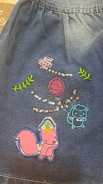 Cici bici bir kot elbise  - Görsel 3