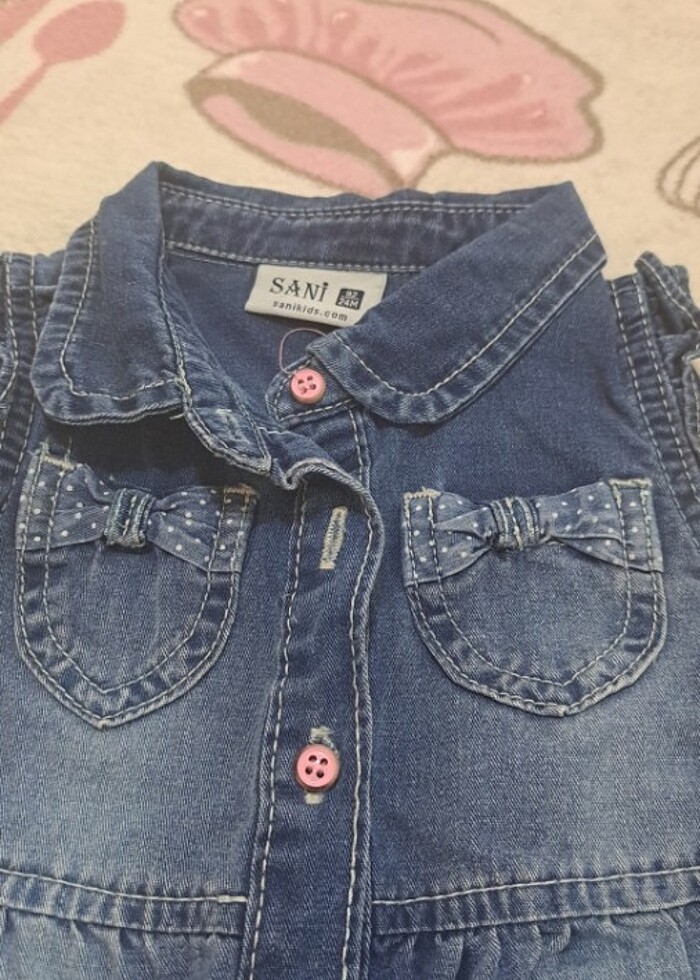 Cici bici bir kot elbise  - Görsel 4