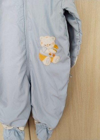 Mavi Bebek Erkek Tulum Fermuarlı Kapüşonlu - Görsel 2