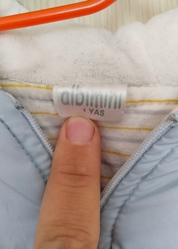 Mavi Bebek Erkek Tulum Fermuarlı Kapüşonlu - Görsel 4