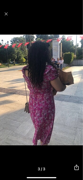 l Beden cicekli elbise