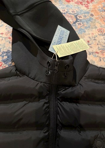 Benetton 10-11 yaş  Siyah Fermuarlı Mont - Görsel 7