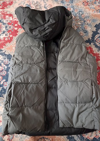 Mango 11-12 yaş çift taraflı Kapüşonlu Fermuarlı Yelek - Görsel 4