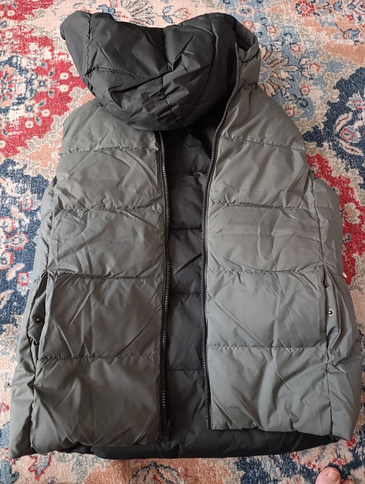 Mango 11-12 yaş çift taraflı Kapüşonlu Fermuarlı Yelek - Görsel 3