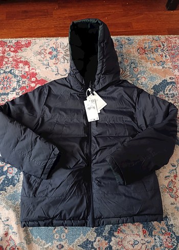 Mango 11 yaş çift taraflı kapşonlu Kışlık Mont - Görsel 2