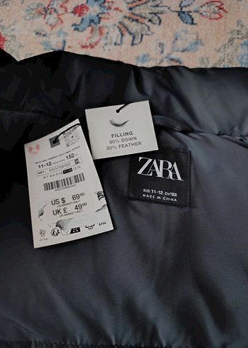 Zara 11-12 yaş kuş/kaz tüyü mont - Görsel 4