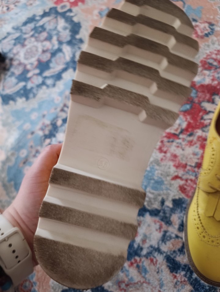 Derimod 38 nmr Sarı Deri Püsküllü Kadın Klasik Ayakkabı - Görsel 5