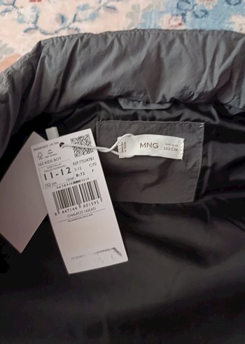 Mango 11-12 ya Gri Fermuarlı  Yelek - Görsel 3