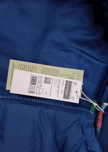 Benetton 11-12 yaş Kapüşonlu Renkli Erkek Çocuk Yelek - Görsel 5