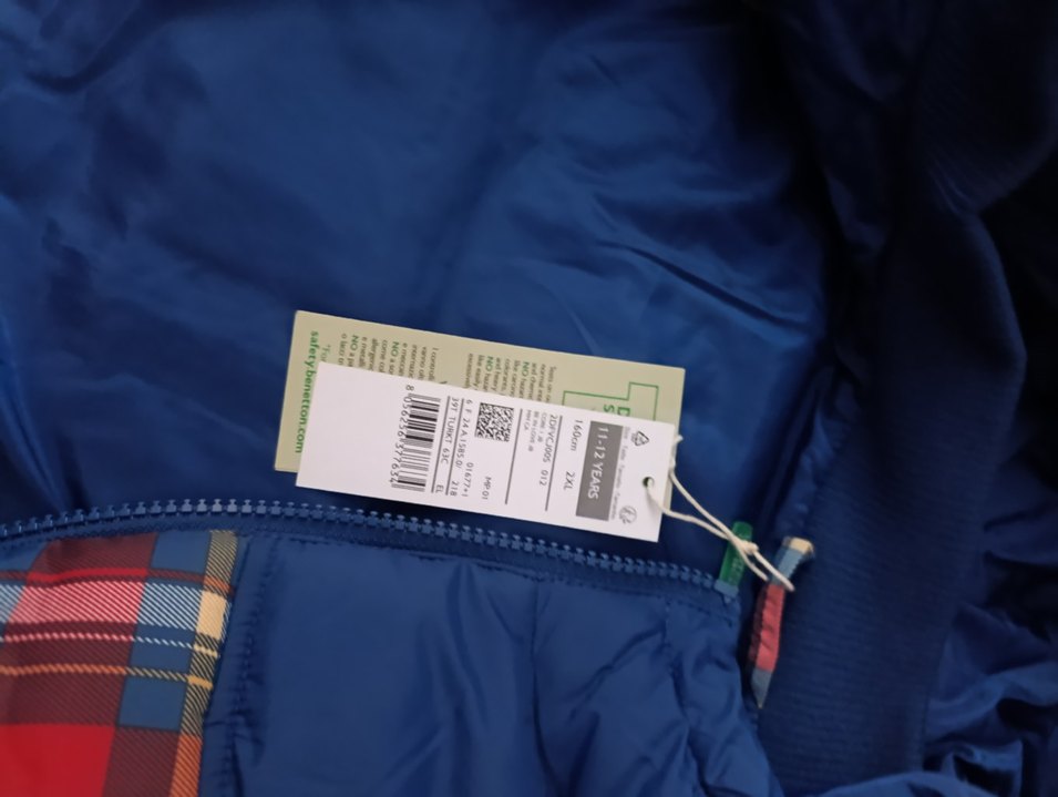 Benetton 11-12 yaş Kapüşonlu Renkli Erkek Çocuk Yelek - Görsel 5