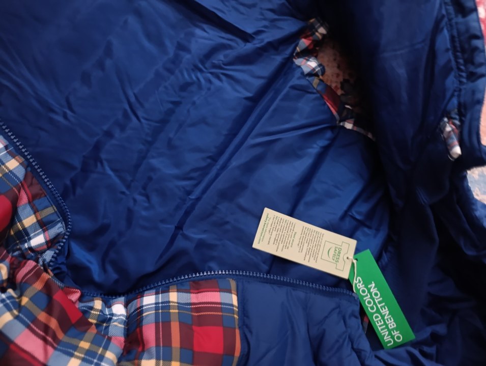 Benetton 11-12 yaş Kapüşonlu Renkli Erkek Çocuk Yelek - Görsel 4