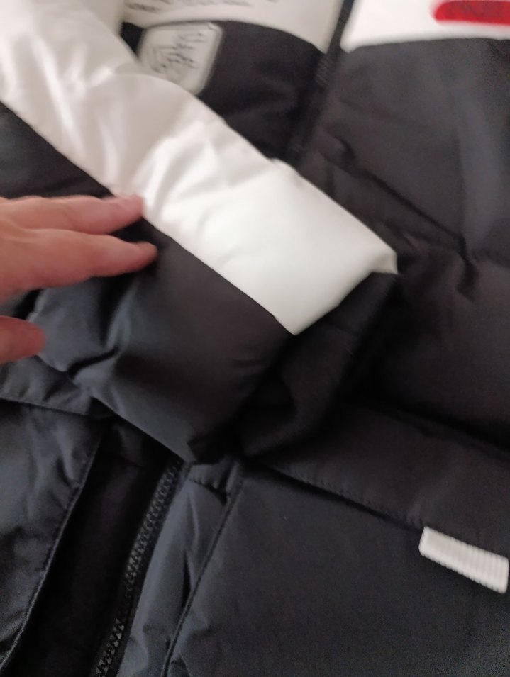 DeFacto 11-12 yaş Siyah Beyaz Kapüşonlu Midi Mont - Görsel 4