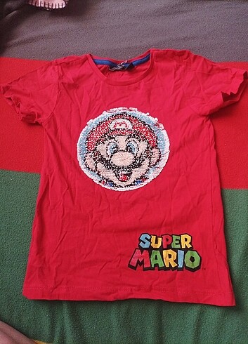 Primark Super Mario 5-6 yaş t-shirt 