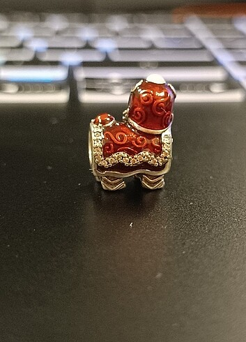 Beden kırmızı Renk 925 Sterling Gümüş Charm