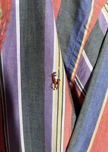 xs Beden çeşitli Renk Polo Ralph Lauren Çok Renkli Çizgili Uzun Kollu Kadın Gömlek