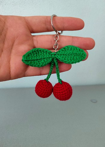 Tasarımcı Kiraz Anahtarlık
