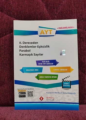 Sonuç Yayınları AYT Matematik Seti 2. Kitap