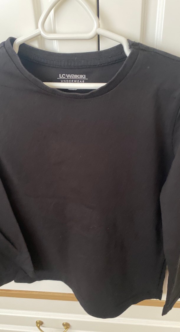 Siyah Çocuk Uzun Kollu Atlet 6-7 yaş - Görsel 2