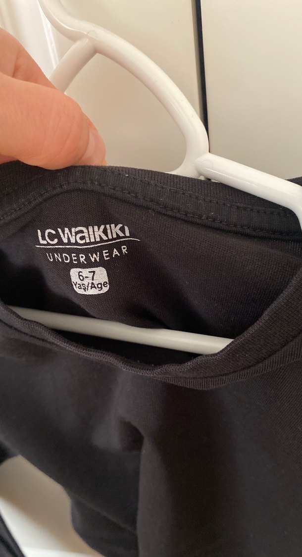 Siyah Çocuk Uzun Kollu Atlet 6-7 yaş - Görsel 3