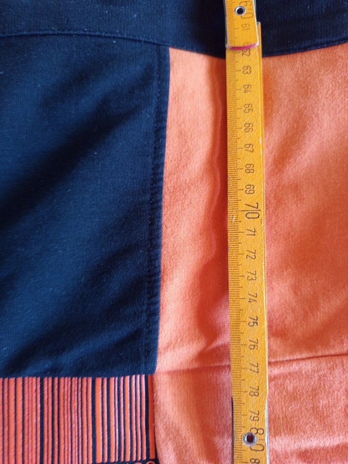 Siyah Turuncu Uzun Kollu Oversize Sweatshirt - Görsel 5