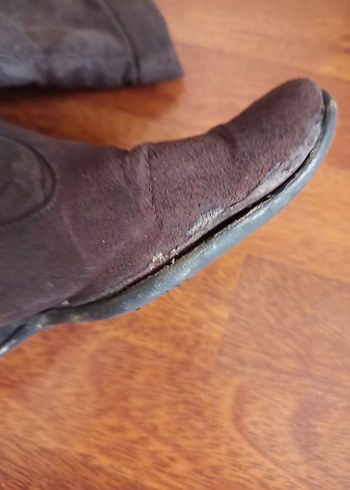 Kahverengi Süet Kadın Çizme - Görsel 8