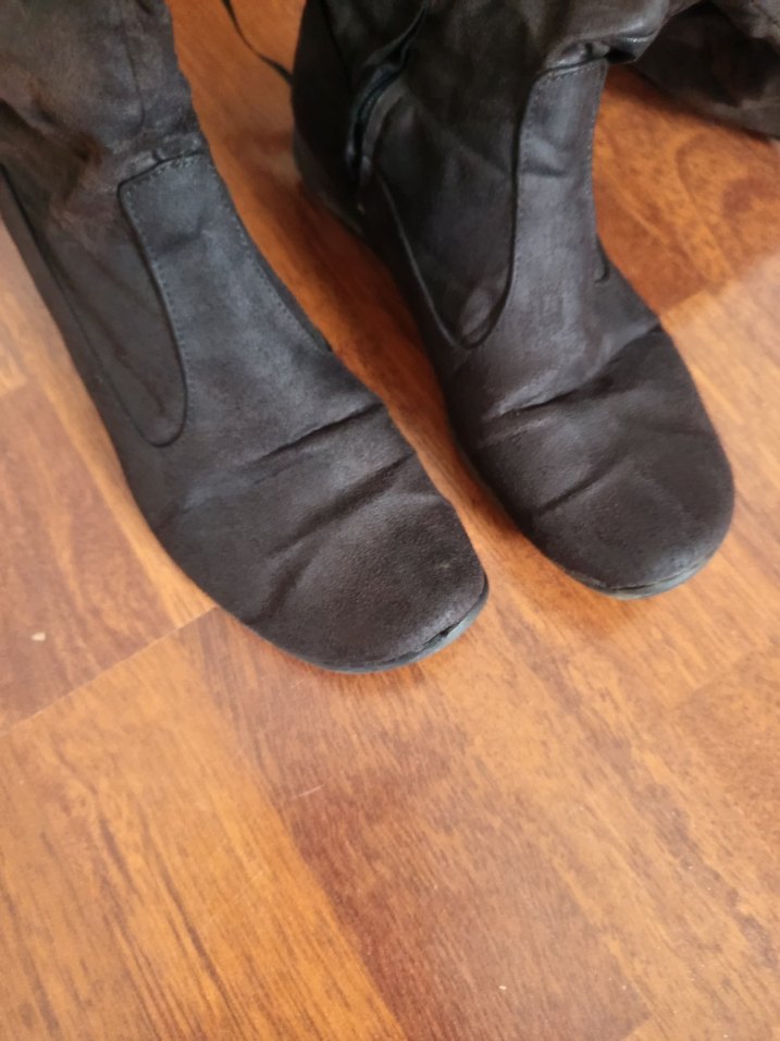 Kahverengi Süet Kadın Çizme - Görsel 2