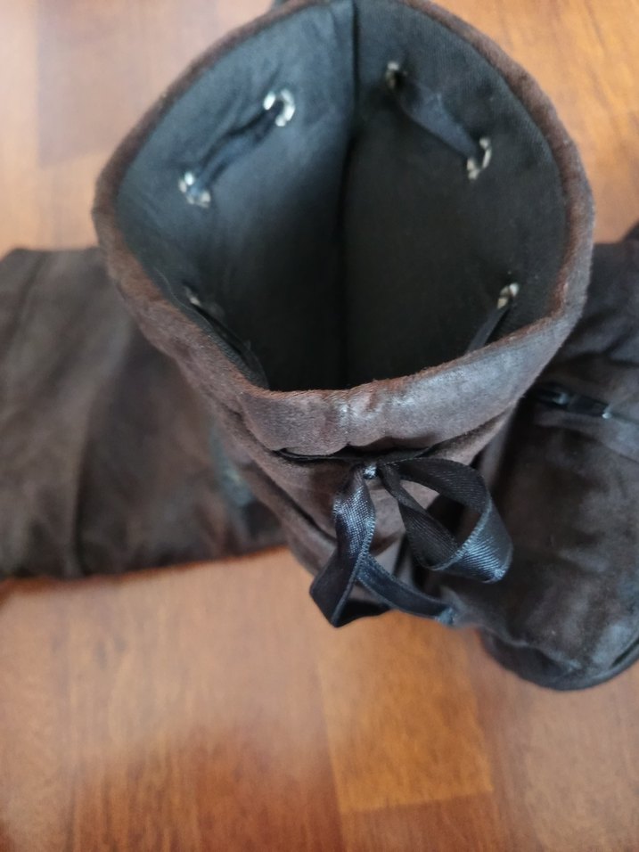 Kahverengi Süet Kadın Çizme - Görsel 4