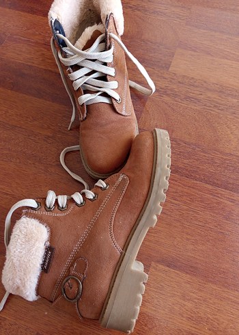 Kürklü Taba Süet Bot - Görsel 2