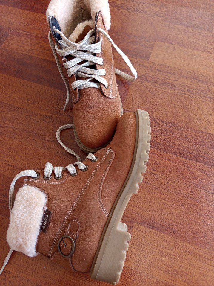 Kürklü Taba Süet Bot - Görsel 2