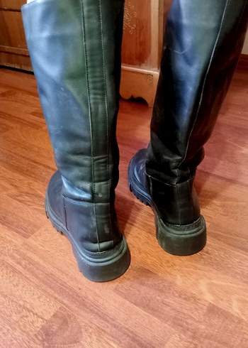 Siyah Dizüstü Goth Botlar - Görsel 4